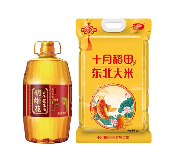 胡姬花 十月稻田米油組合