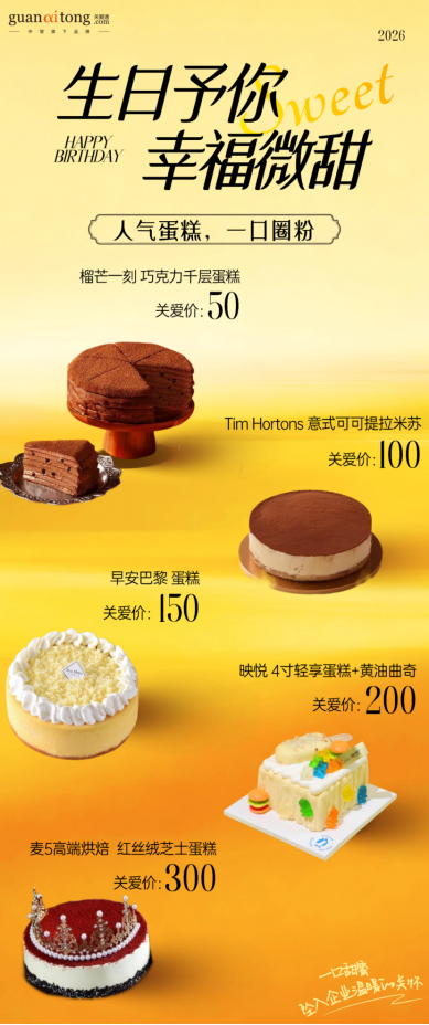 福利煥新,心意升溫 | 關愛通2026生日福利,點亮專屬幸福時刻! 福利煥新,心意升溫 | 關愛通2026生日福利,點亮專屬幸福時刻!